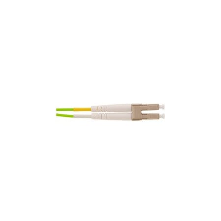 Cable Wholesale LC OM5 Duplex 2.0mm Fiber Optic Patch Cord, OFNR /LSZH, Wideband Multimode WDM 50/125, Lime LCLC-51001